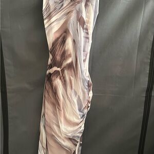 Elegant Marble Print Skirt